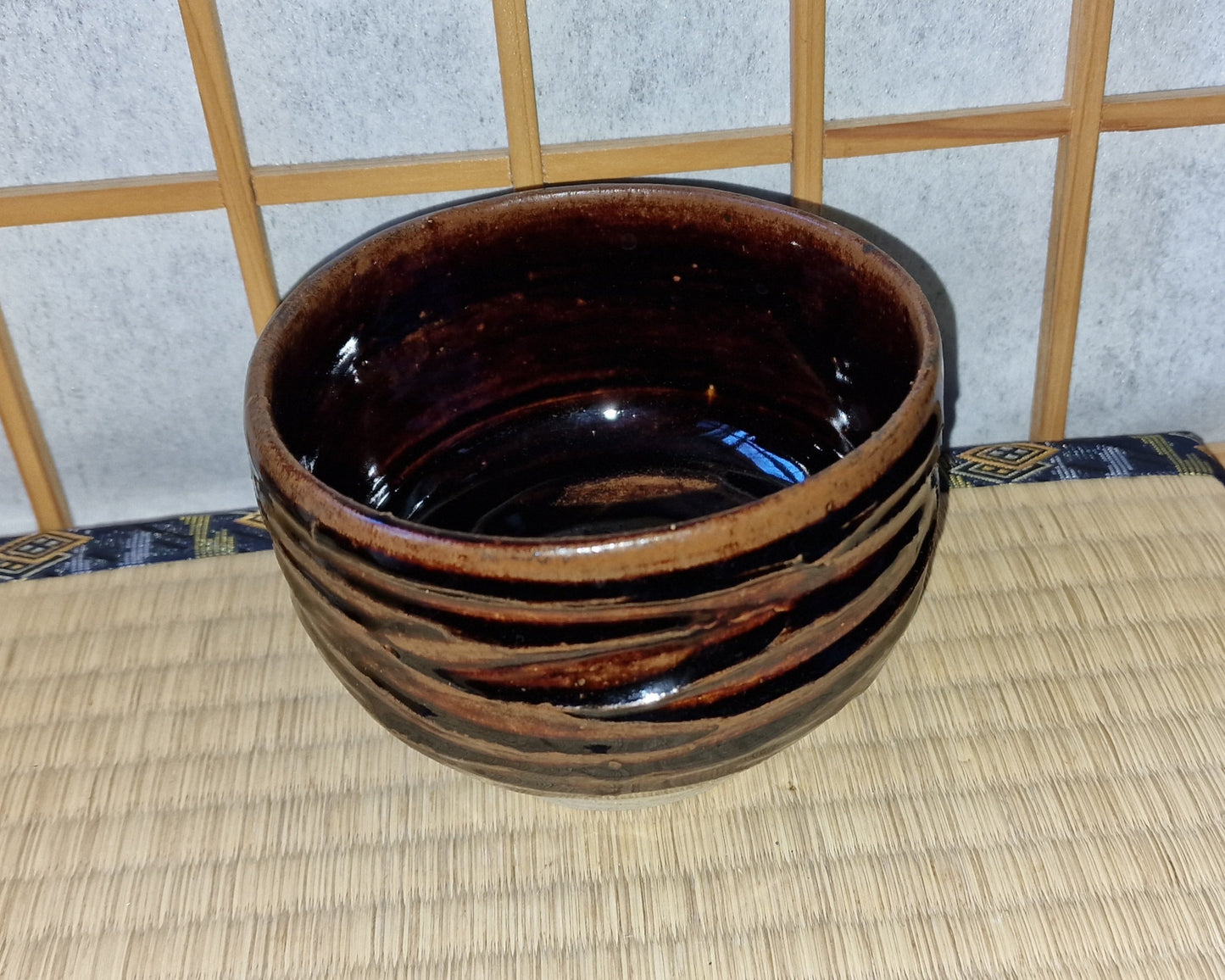 Brown chawan, tea bowl