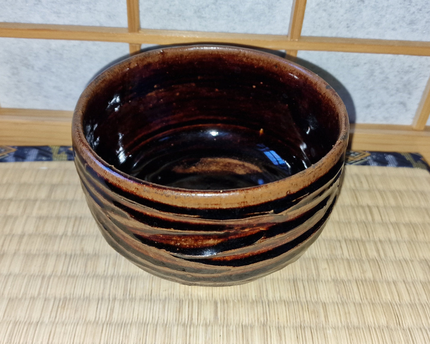 Brown chawan, tea bowl
