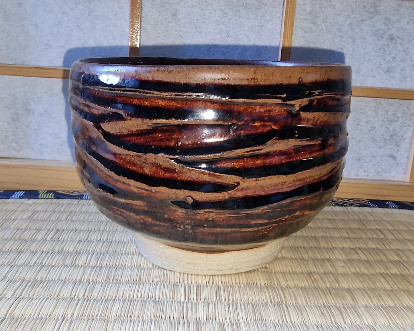 Brown chawan, tea bowl