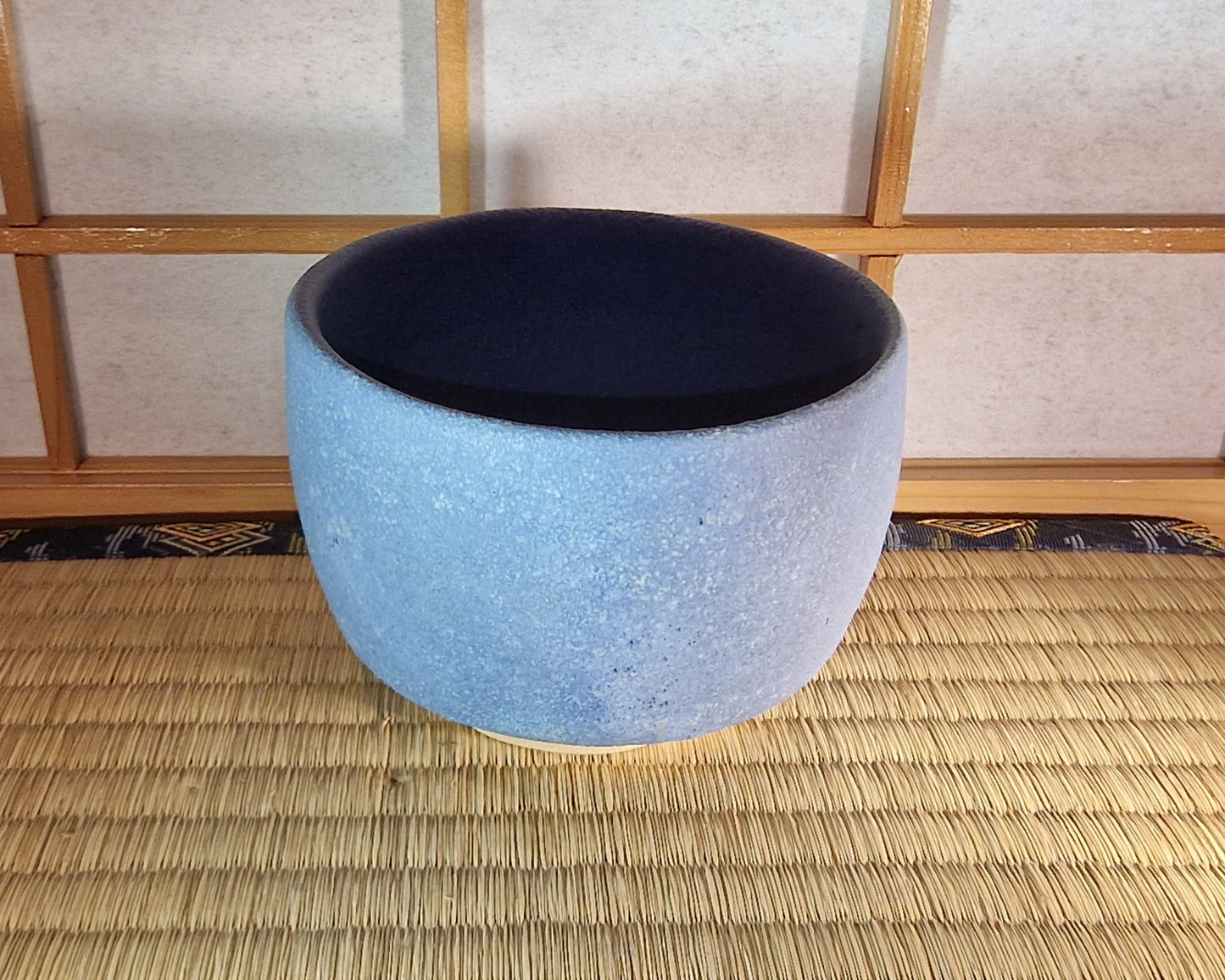 Blue chawan, tea bowl