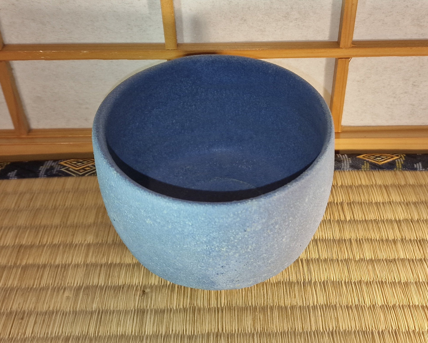 Blue chawan, tea bowl