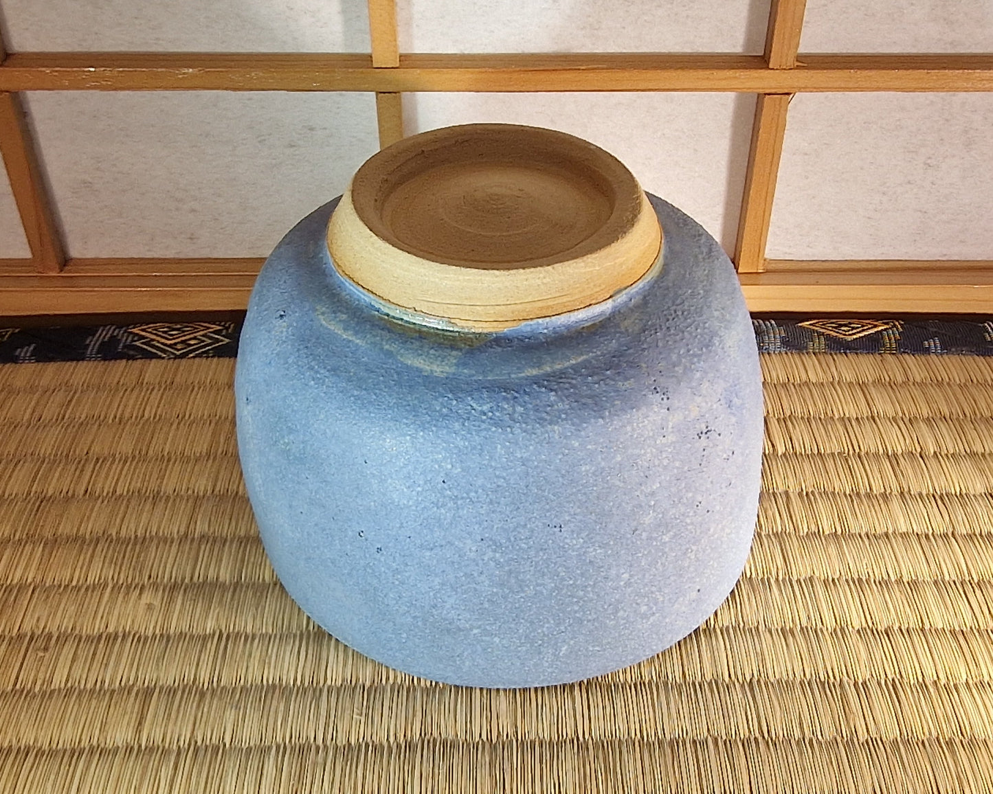 Blue chawan, tea bowl