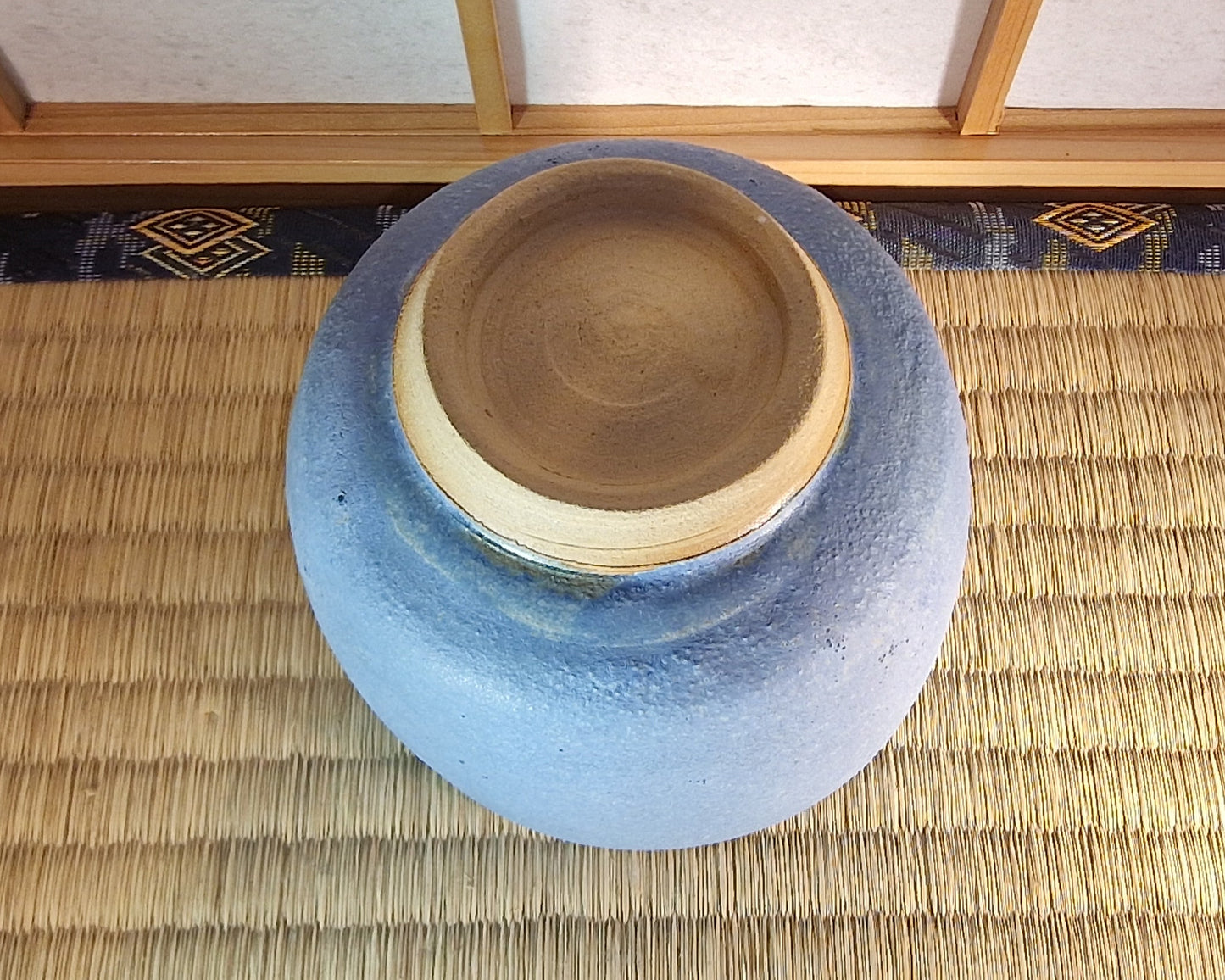 Blue chawan, tea bowl