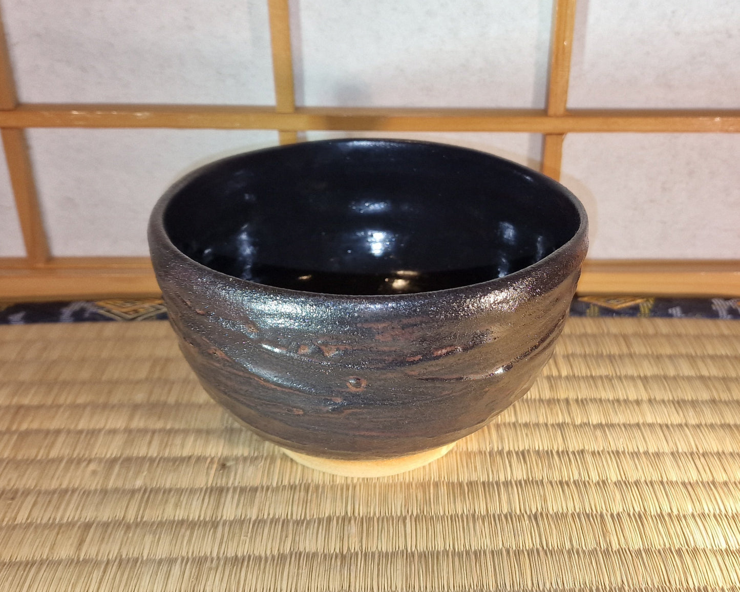 Black chawan, teabowl