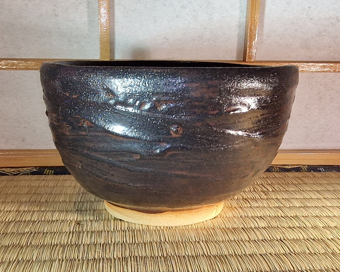 Black chawan, teabowl
