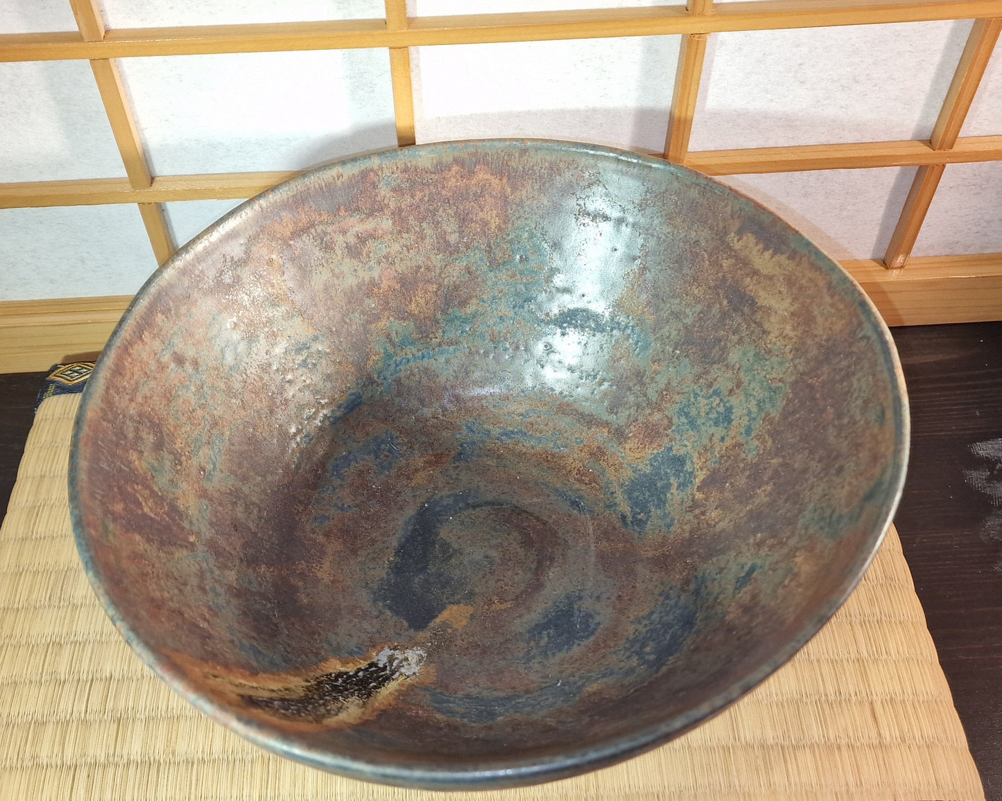 Large brown bowl