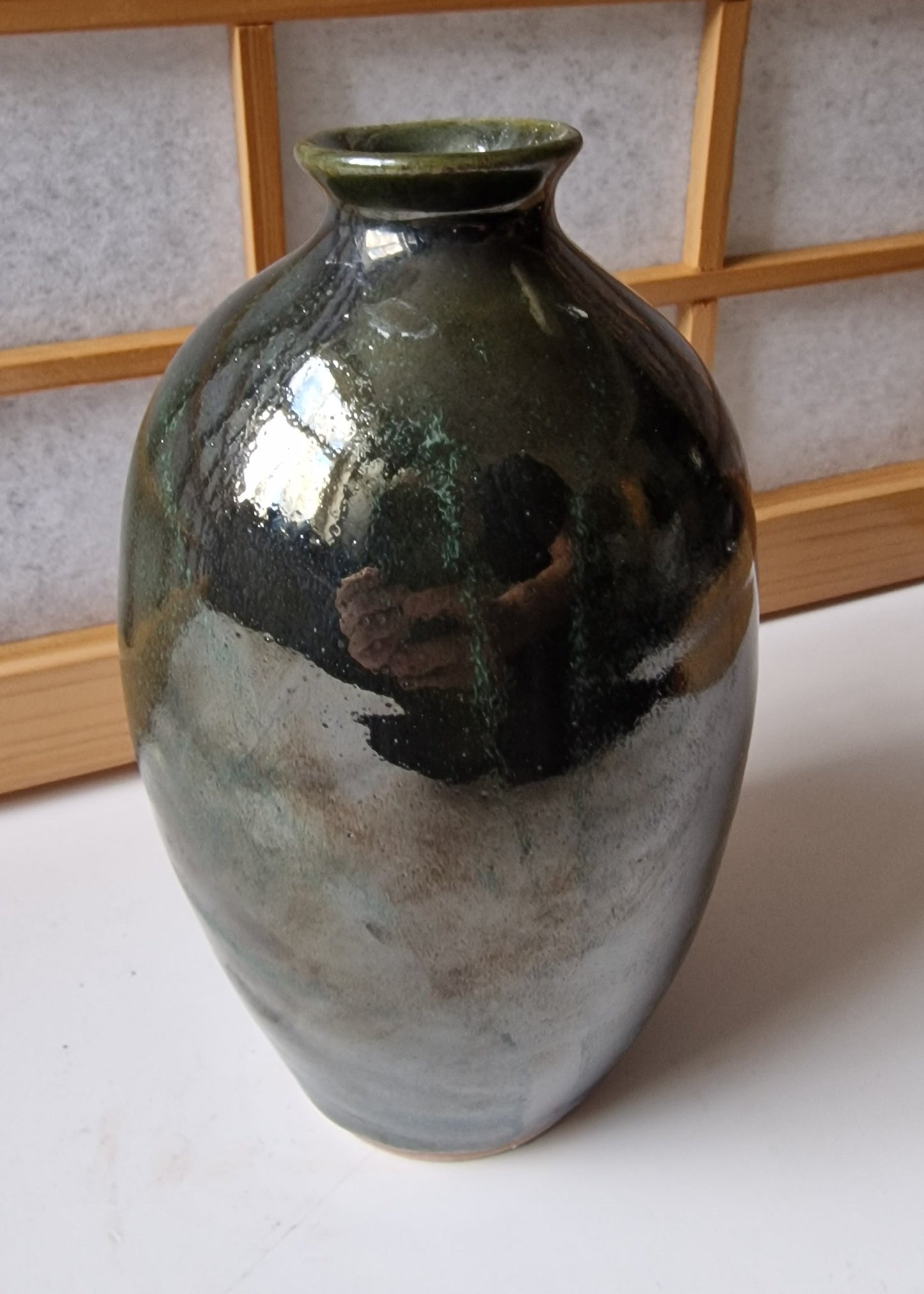 Dark green vase