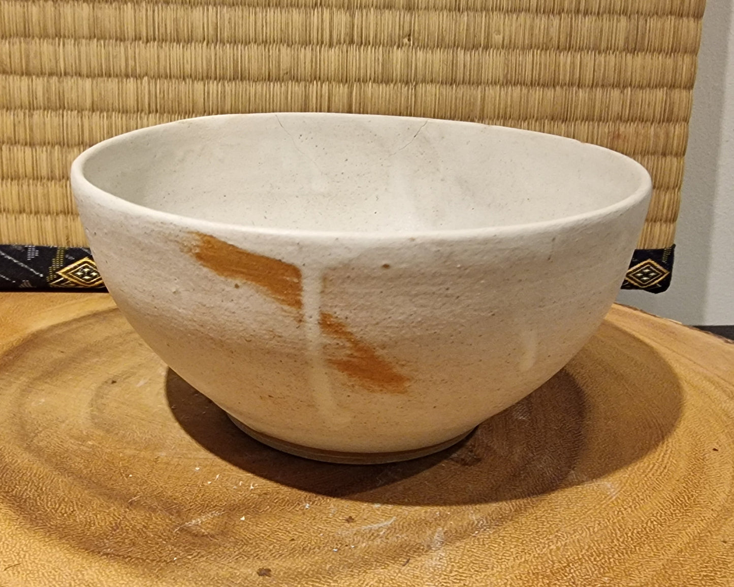White salad bowl