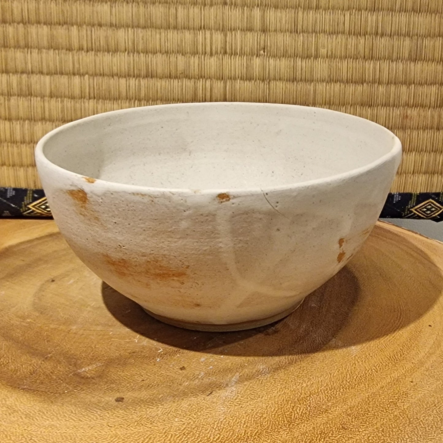 White salad bowl