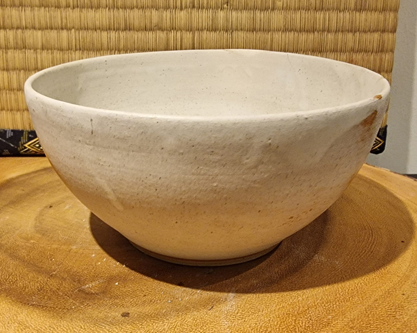 White salad bowl