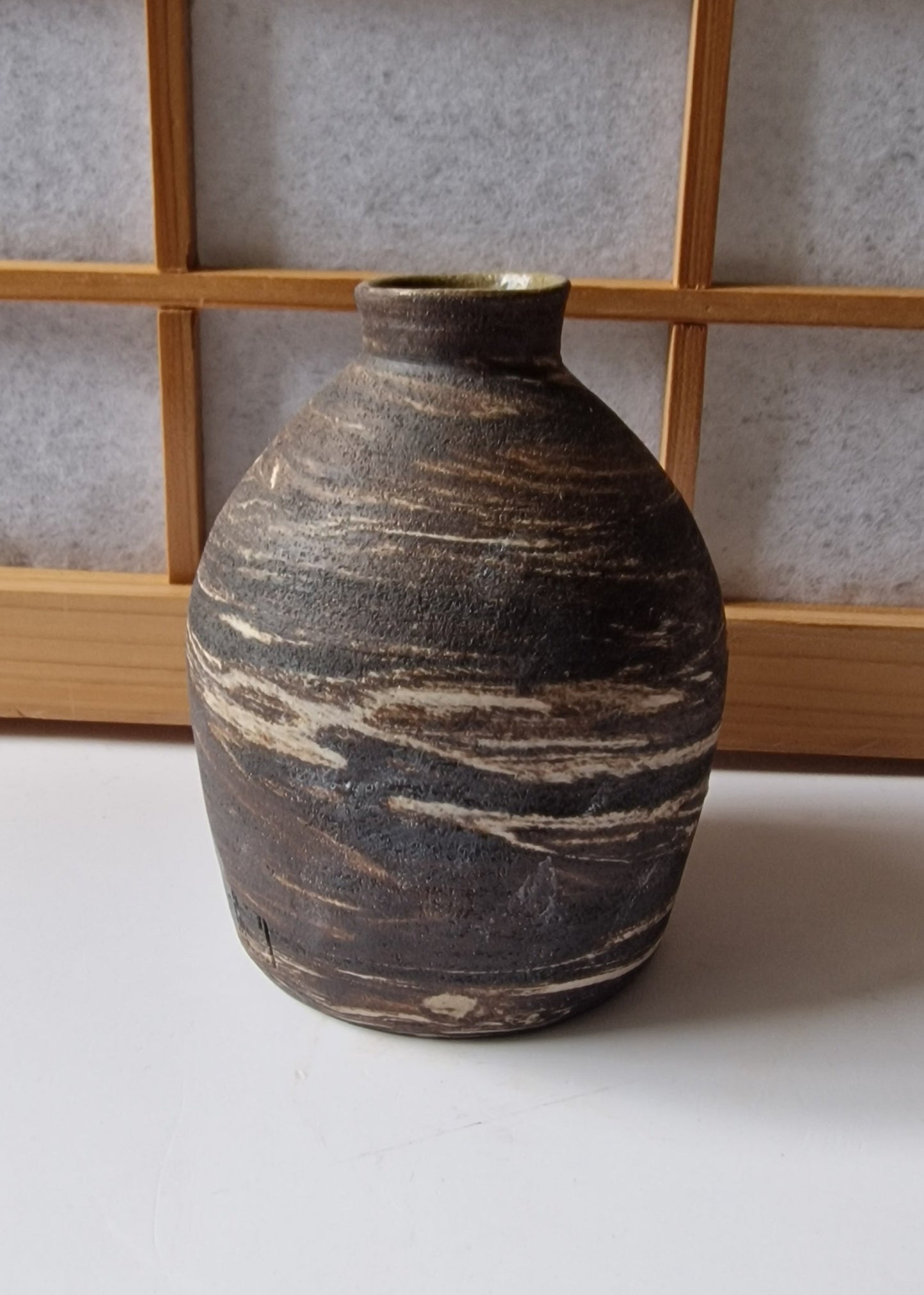 Marbled sake bottle