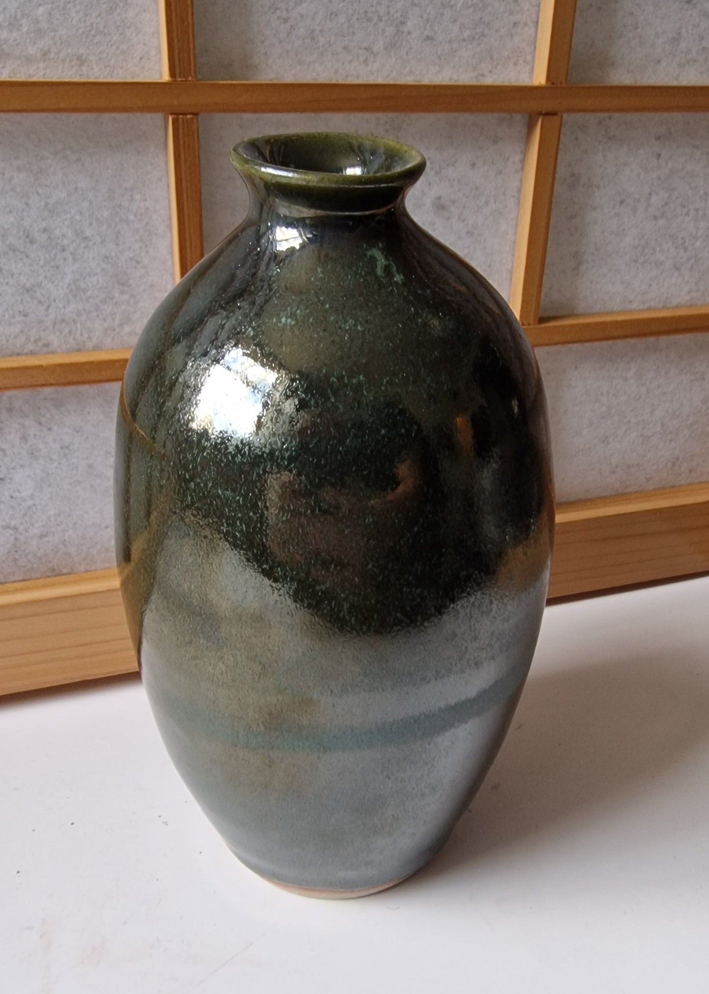 Dark green vase