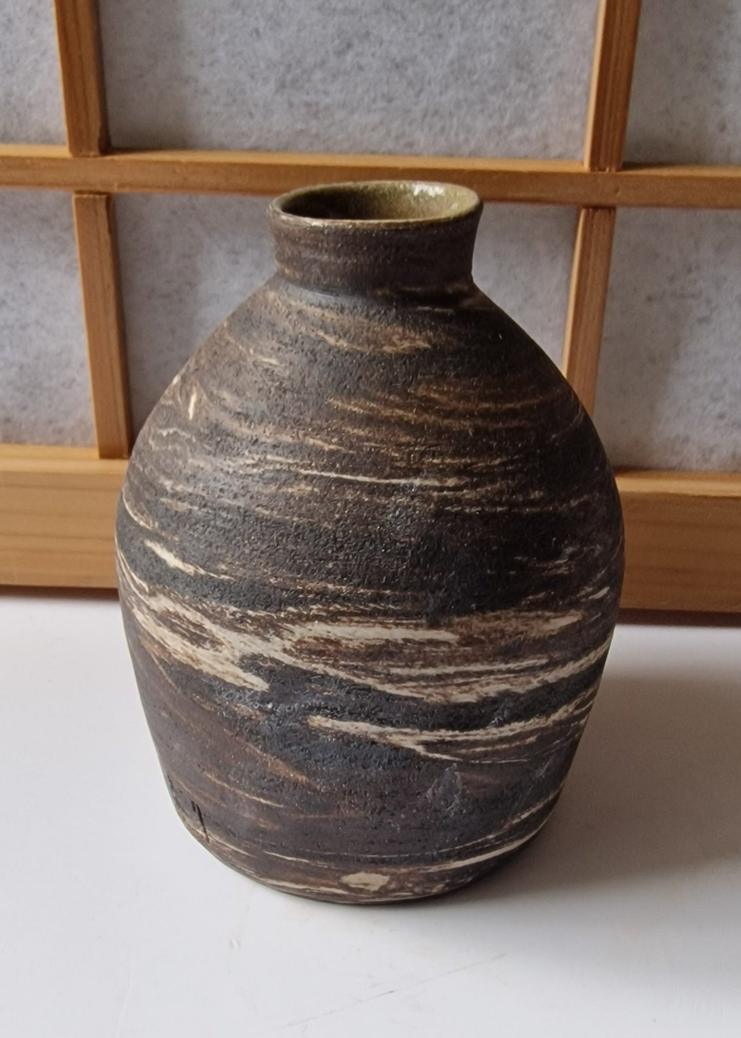 Marbled sake bottle