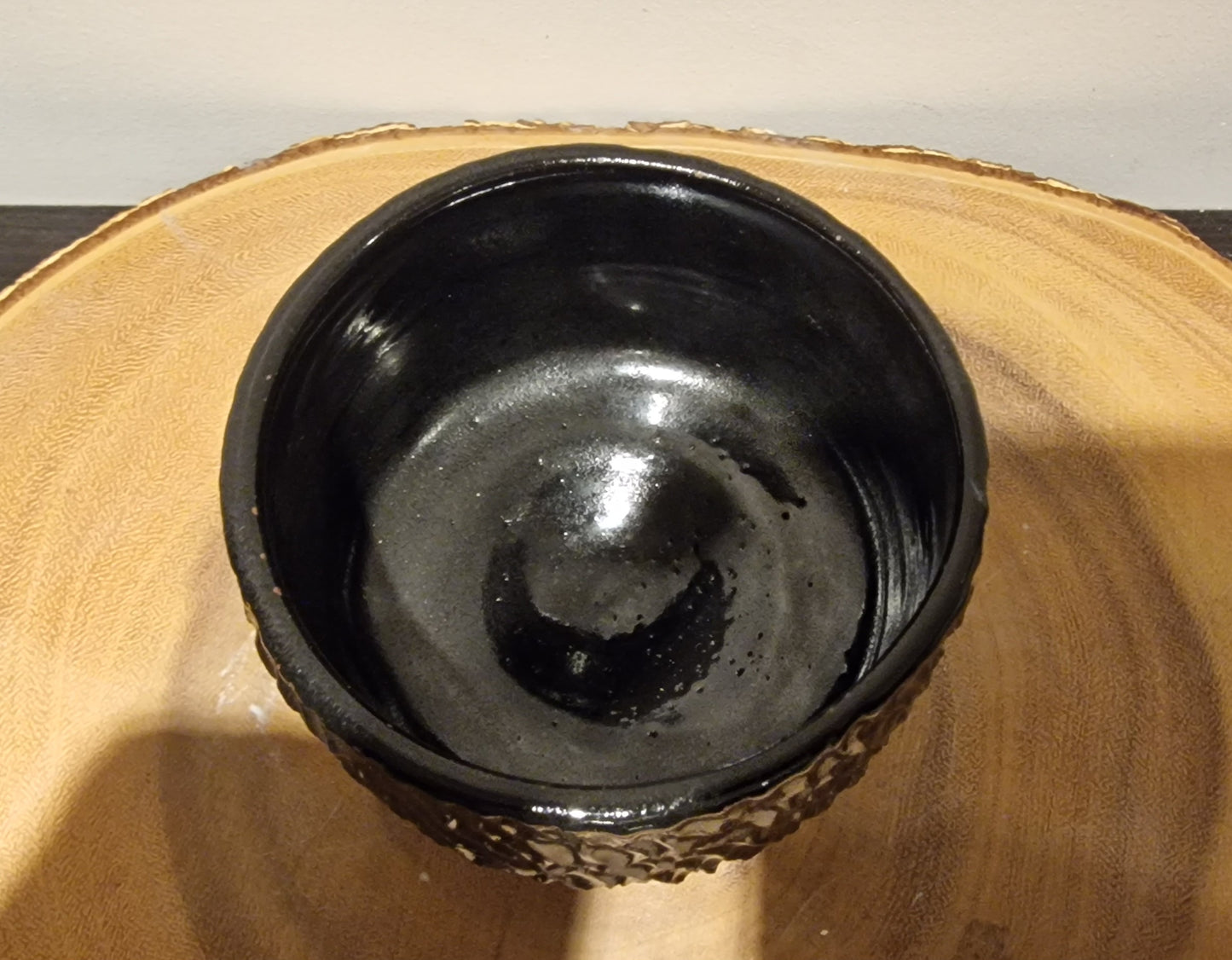 Black chawan, tea bowl for the Japanese tea ceremony