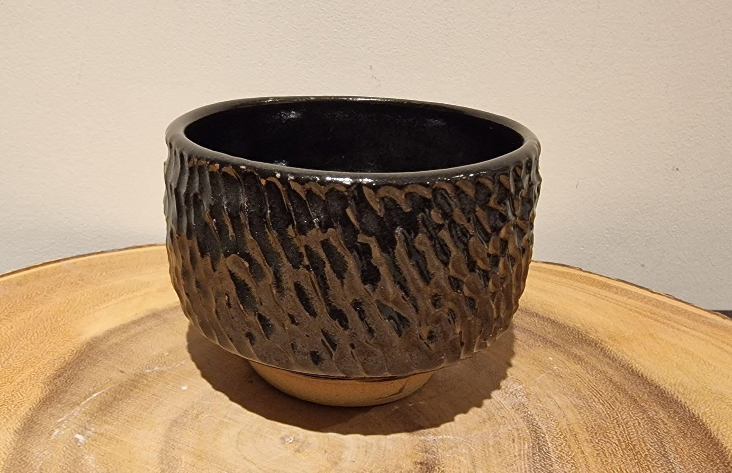 Black chawan, tea bowl for the Japanese tea ceremony