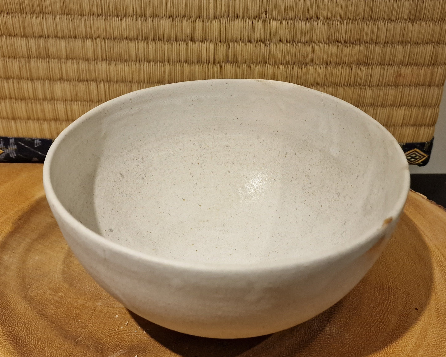 White salad bowl