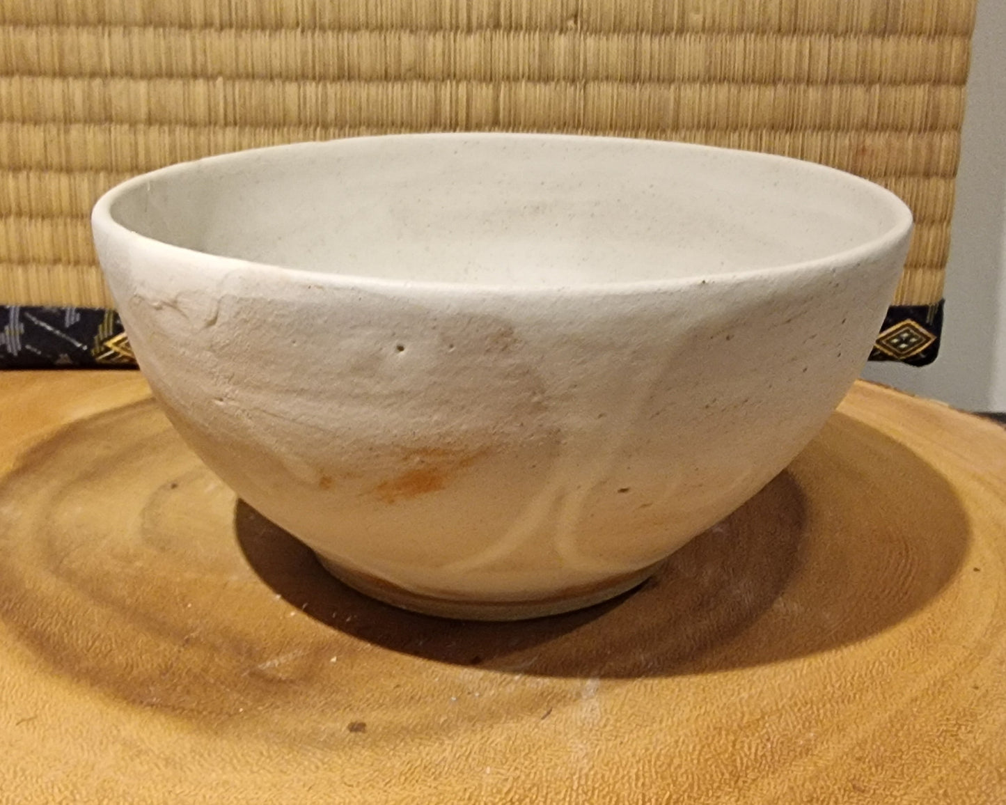 White salad bowl