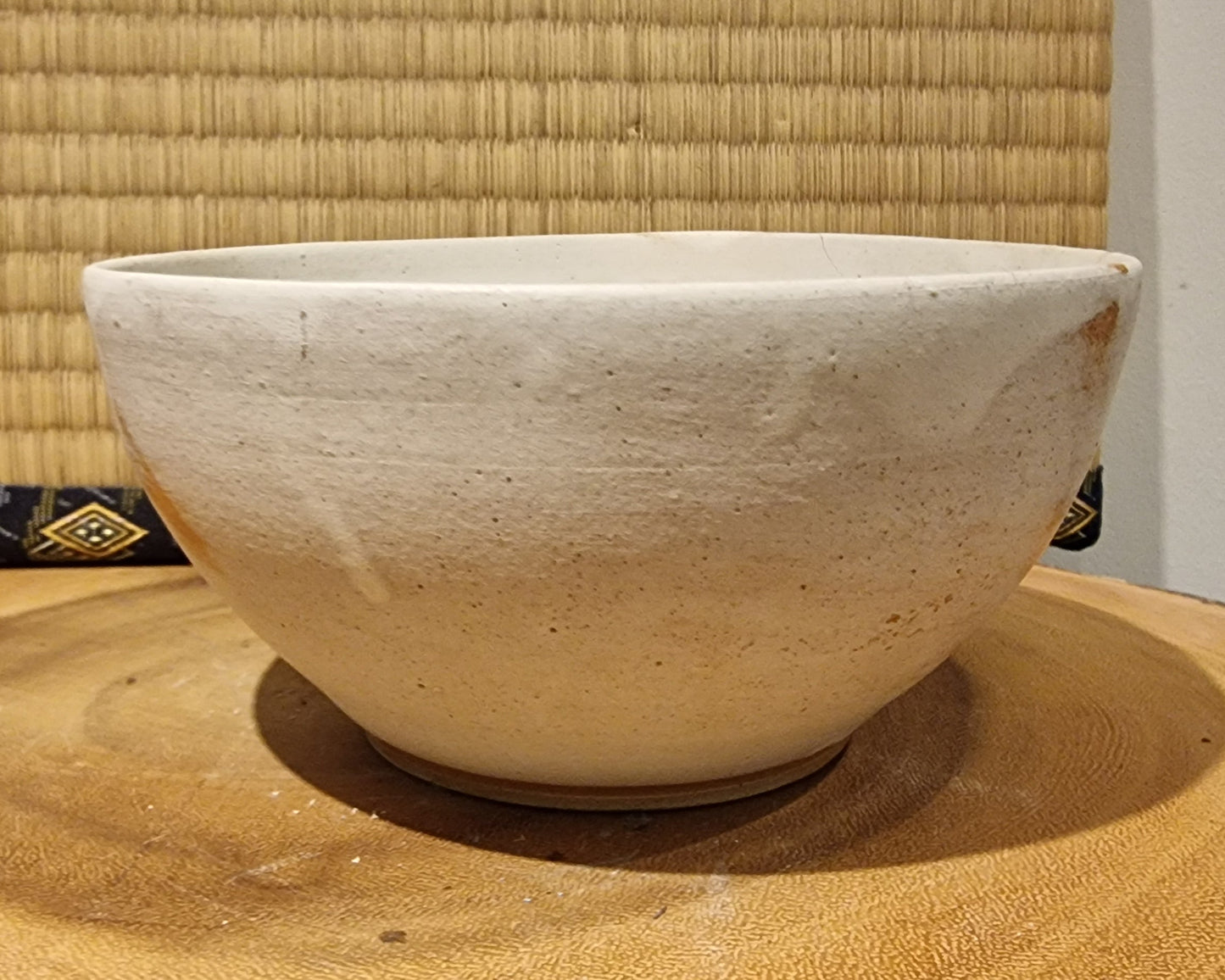 White salad bowl