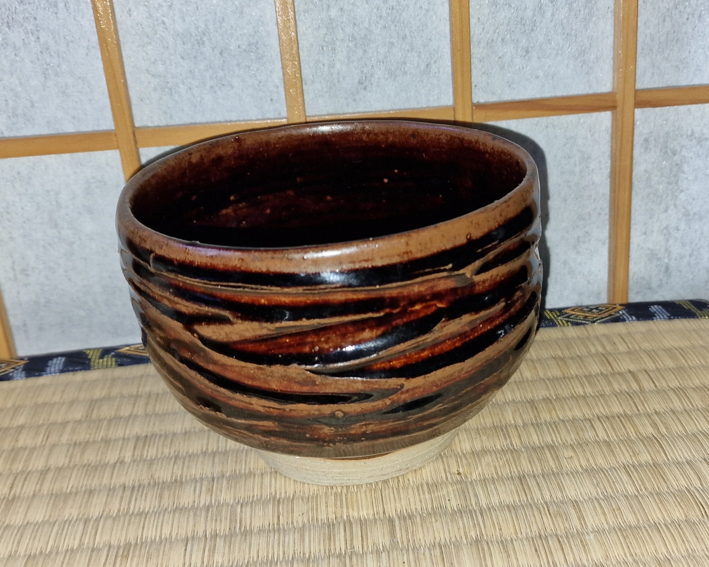 Brown chawan, tea bowl